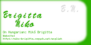 brigitta miko business card