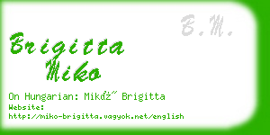 brigitta miko business card